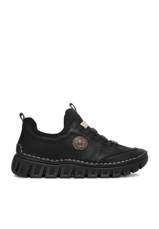 Rieker Sneakersy CEO-57550-00 Czarny. Kolor: czarny. Materiał: skóra