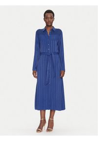 Fracomina Sukienka koszulowa FS25SD3002W413N8 Niebieski Regular Fit. Kolor: niebieski. Materiał: wiskoza. Typ sukienki: koszulowe #1