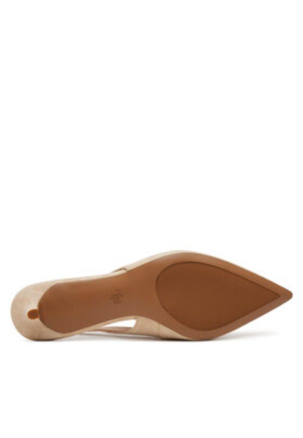 Lauren Ralph Lauren - LAUREN RALPH LAUREN Sandały 802959263004 Beżowy. Kolor: beżowy. Materiał: skóra