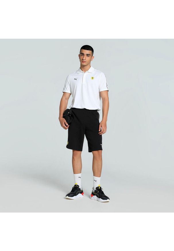 Polo Puma Ferrari Race Cloudspun. Typ kołnierza: polo. Kolor: biały