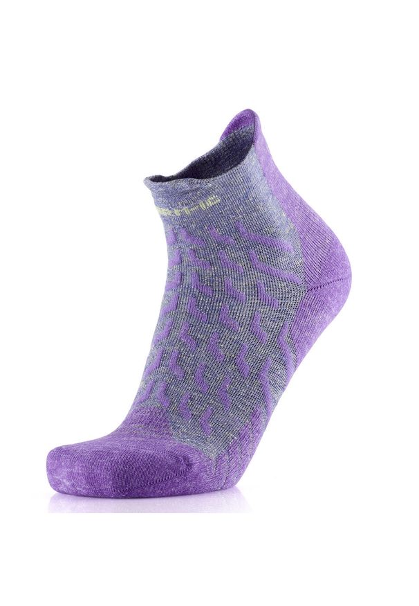 Skarpety trekkingowe dla kobieta Therm-ic Trekking UltraCool Linen Ankle Lady. Kolor: wielokolorowy, fioletowy, szary. Materiał: len, poliamid, wiskoza, elastan. Sport: turystyka piesza