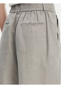 United Colors of Benetton - United Colors Of Benetton Bermudy 4AGHD901V Szary Relaxed Fit. Kolor: szary. Materiał: len #3