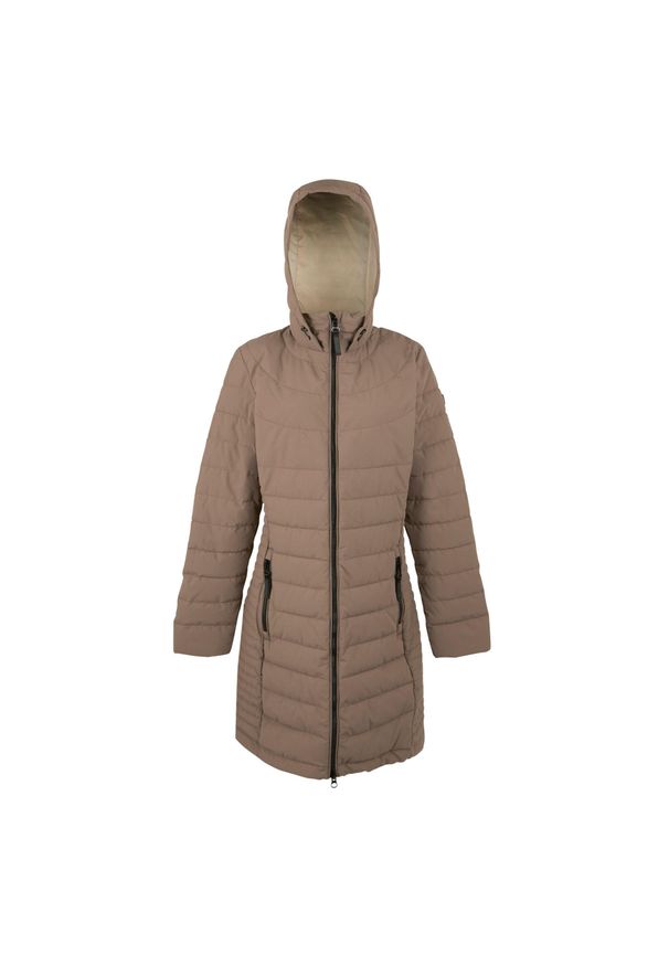 Regatta - Kurtka Damska Andria Z Podszewką. Kolor: brązowy. Materiał: puch. Sport: turystyka piesza