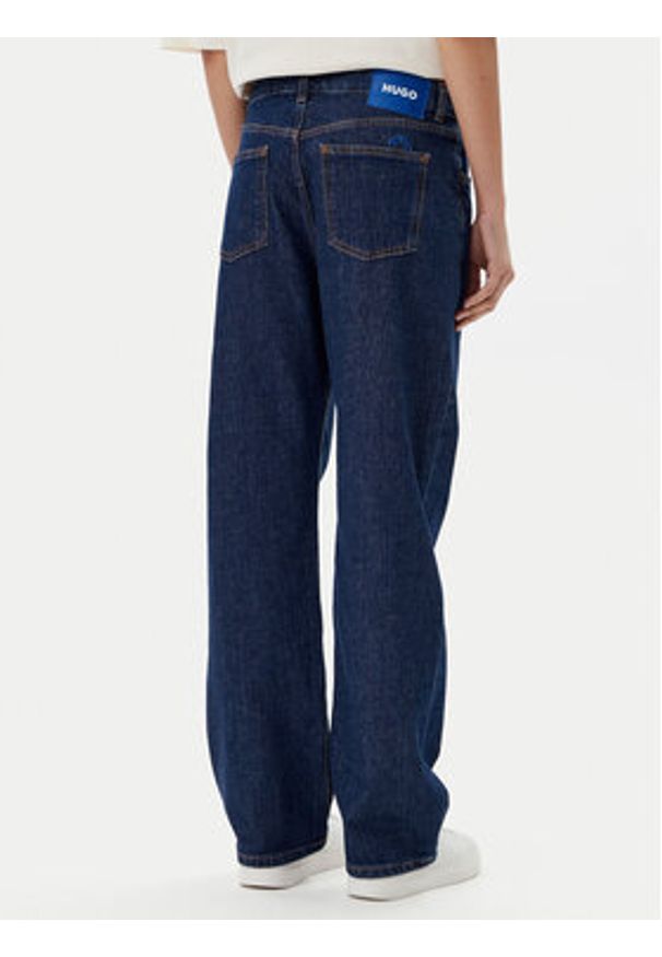 Hugo - HUGO Jeansy Elyah_B 50520594 Granatowy Straight Fit. Kolor: niebieski
