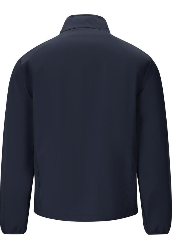 Softshell męski Whistler Lango. Kolor: niebieski. Materiał: softshell. Sport: turystyka piesza