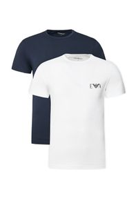 Emporio Armani Underwear Komplet 2 t-shirtów EM001849 AF10778 M0081 Kolorowy Slim Fit. Materiał: bawełna. Wzór: kolorowy