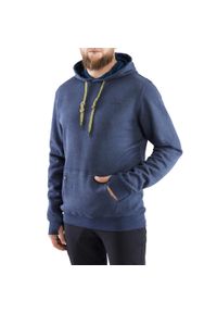 Bluza turystyczna męska Viking Laxa Bamboo z kapturem. Typ kołnierza: kaptur. Kolor: niebieski. Styl: sportowy. Sport: turystyka piesza