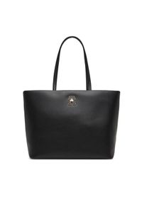 TOMMY HILFIGER - Tommy Hilfiger Torebka AW0AW17528 Czarny. Kolor: czarny. Materiał: skórzane