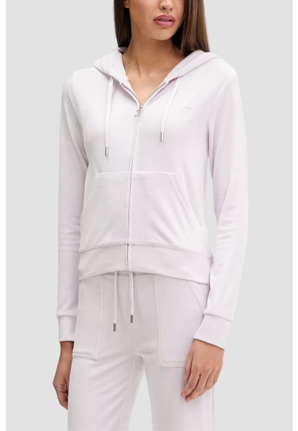 Juicy Couture - JUICY COUTURE Różowa bluza damska Robertson, Rozmiar M. Okazja: na co dzień. Kolor: różowy. Materiał: materiał. Styl: casual, klasyczny