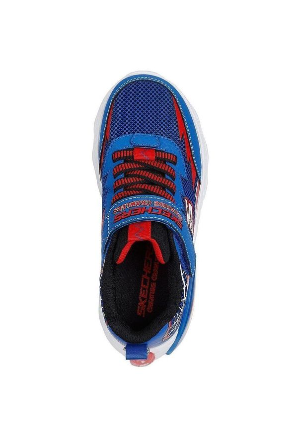 skechers - Adidasy Skechers Creature-crawlers, Dzieci. Okazja: na co dzień. Kolor: niebieski. Materiał: materiał