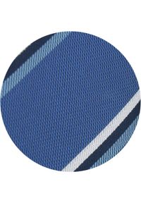 Klasyczny Krawat Klubowy - Alties - Niebieski, w Prążek. Kolor: niebieski. Materiał: tkanina. Wzór: prążki. Styl: klasyczny #4