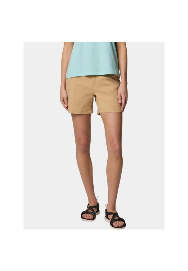 columbia - Spodenki turystyczne damskie Columbia Leslie Falls II. Kolor: beżowy. Sport: turystyka piesza