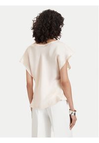 Maryley Bluzka 26EB013/31SA Beżowy jasny Regular Fit. Kolor: beżowy. Materiał: wiskoza #2