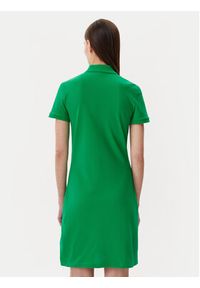 Lacoste Sukienka codzienna EF5473 Zielony Slim Fit. Okazja: na co dzień. Kolor: zielony. Materiał: bawełna. Typ sukienki: proste. Styl: casual #4
