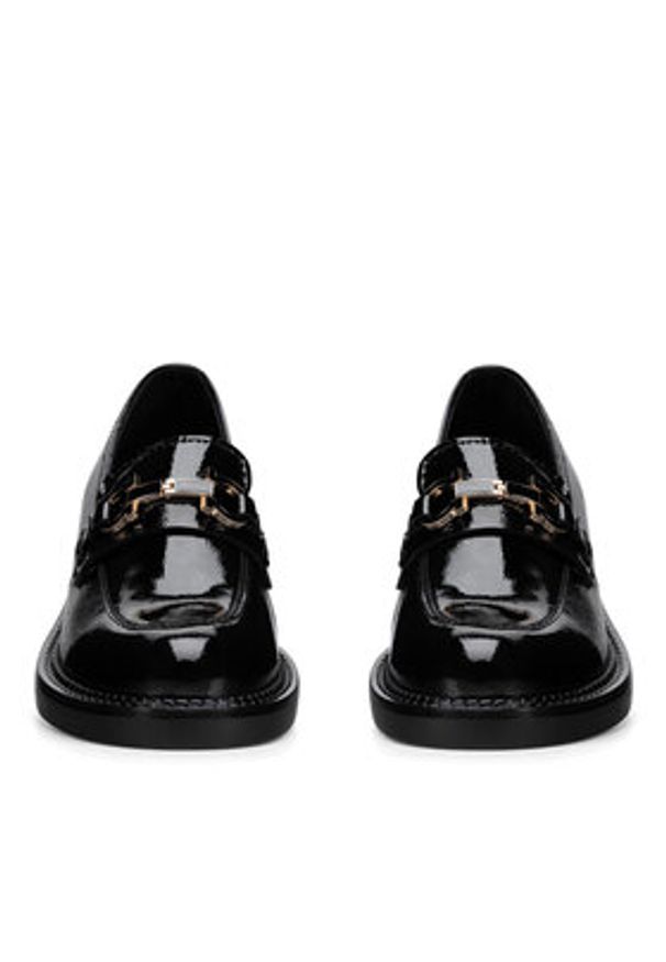 MEXX Loafersy MX/005C-WI16 Czarny. Kolor: czarny. Materiał: lakier, skóra