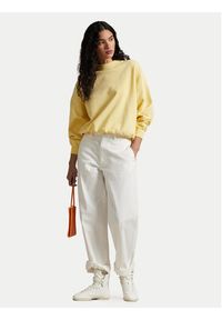 Polo Ralph Lauren Bluza 211965111001 Żółty Oversize. Typ kołnierza: polo. Kolor: żółty. Materiał: bawełna