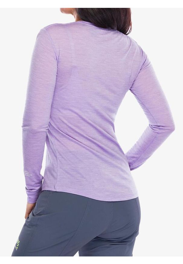 MONS ROYALE - Longsleeve damski Mons Royale Zephyr Merino Tencel Long Sleeve. Kolor: fioletowy. Długość rękawa: długi rękaw