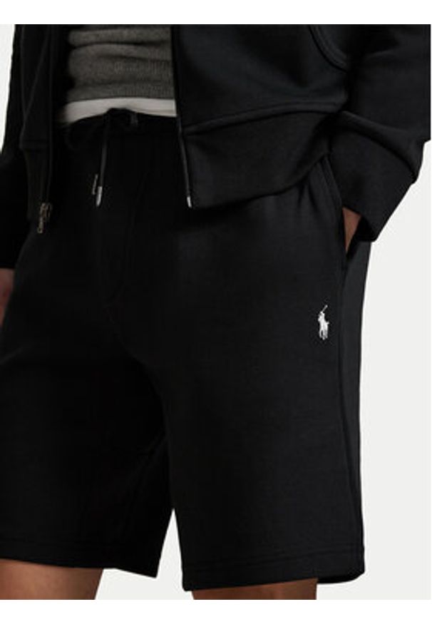 Polo Ralph Lauren Szorty sportowe 710881520038 Czarny Regular Fit. Kolor: czarny. Materiał: bawełna. Styl: sportowy