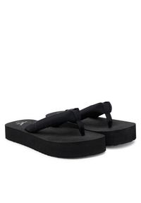 Calvin Klein Jeans Japonki Beach Sandal Flatform Ttxr Satin YW0YW01723 Czarny. Kolor: czarny. Materiał: materiał #3