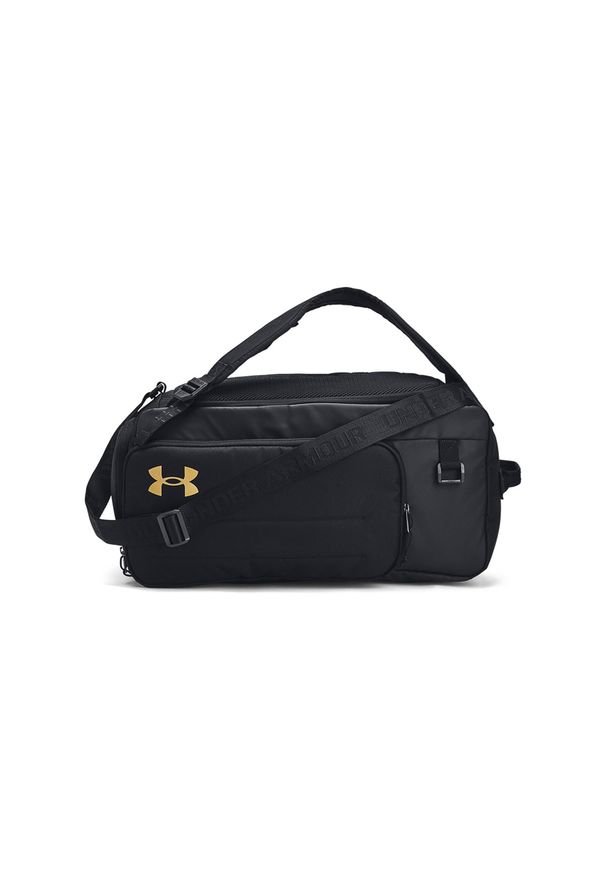 Torba treningowa uniseks Under Armour UA Contain Duo Sm Bp Duffle - czarna. Kolor: czarny. Materiał: poliester