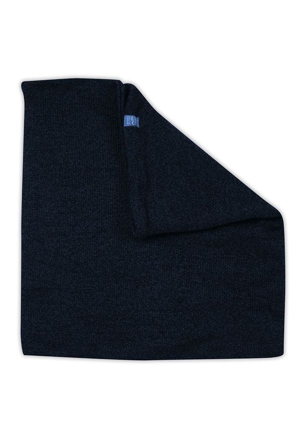 Komin Granatowy, Melanżowy, Jesienno-Zimowy, Dobrze Przylegający, Wąski, Męski -Just Yuppi. Kolor: niebieski. Materiał: akryl. Wzór: melanż. Sezon: jesień, zima
