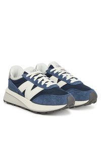 New Balance Sneakersy U370AG Granatowy. Kolor: niebieski. Materiał: skóra, zamsz #4