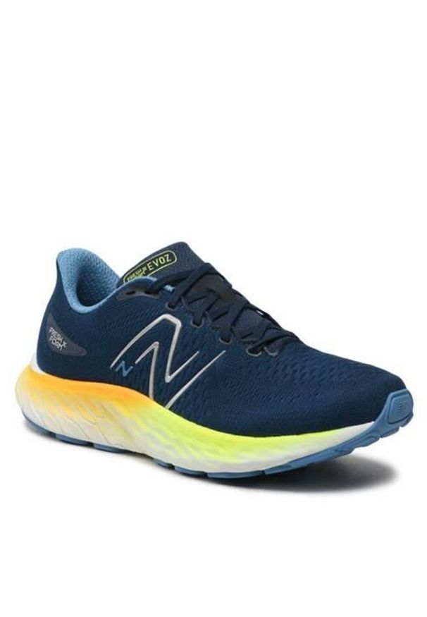 Mężczyźni Chodzenie Buty New Balance Fresh Foam X Evoz V3. Okazja: na spacer. Zapięcie: sznurówki. Kolor: niebieski. Materiał: syntetyk, materiał. Szerokość cholewki: normalna. Sport: turystyka piesza