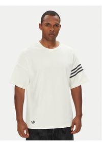 Adidas - adidas T-Shirt Neuclassics HZ3698 Biały Oversize. Kolor: biały. Materiał: bawełna