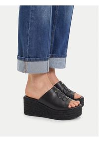 Badura Espadryle EO-AMINA-LT0228-26-801 Czarny. Kolor: czarny. Materiał: skóra #7