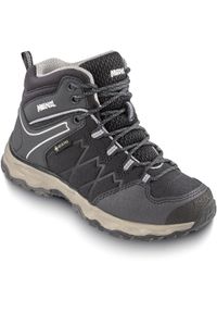 MEINDL - Buty zimowe dziecięce Meindl Boneto Junior Mid Gore-Tex. Kolor: czarny. Technologia: Gore-Tex. Sezon: zima