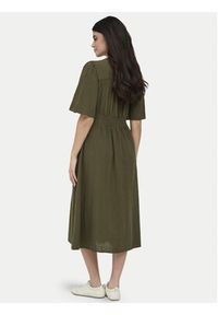 only - ONLY Sukienka codzienna Tizana 15373535 Zielony Regular Fit. Okazja: na co dzień. Kolor: zielony. Materiał: bawełna. Typ sukienki: proste. Styl: casual #4