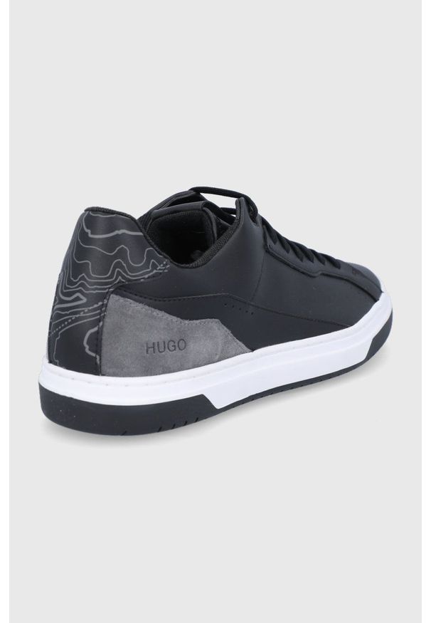 Hugo Buty kolor czarny. Zapięcie: sznurówki. Kolor: czarny. Materiał: guma