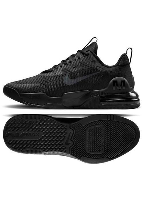 Buty treningowe męskie Nike Air Max Alpha Trainer 5. Zapięcie: sznurówki. Kolor: czarny. Materiał: syntetyk, materiał. Szerokość cholewki: normalna. Model: Nike Air Max. Sport: bieganie