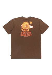 Billabong T-Shirt Gimmicks EBYZT00363 Brązowy Regular Fit. Kolor: brązowy. Materiał: bawełna #5