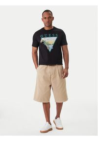 Guess T-Shirt M6GI49 K3584 Czarny Reglan Fit. Kolor: czarny. Materiał: bawełna #3