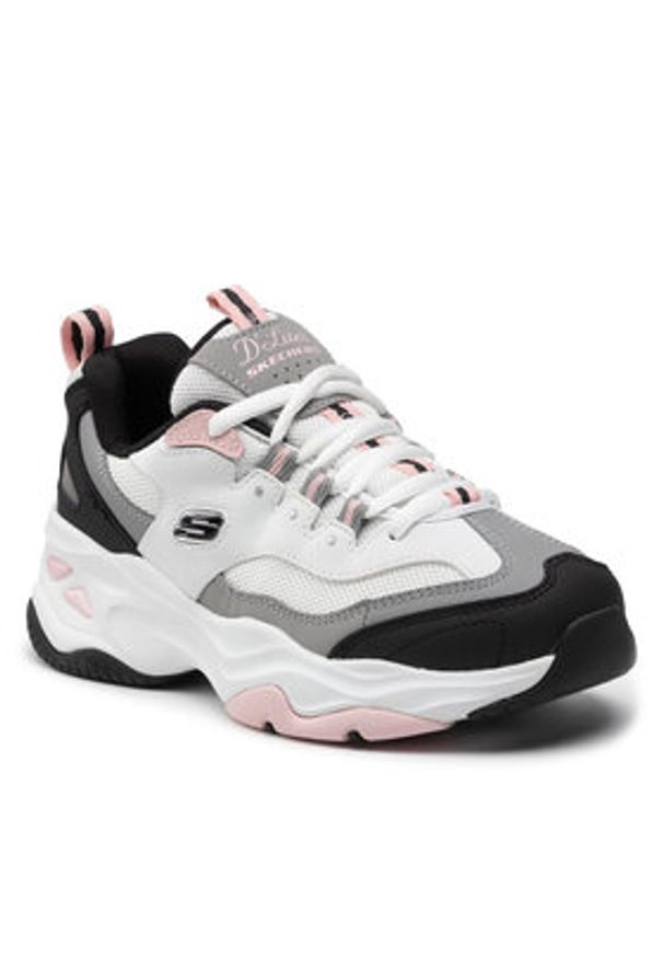 skechers - Skechers Sneakersy Fresh Diva 149492/WBPK Biały. Kolor: biały. Materiał: skóra, syntetyk