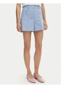 TOMMY HILFIGER - Tommy Hilfiger Szorty materiałowe WW0WW49592 Niebieski Regular Fit. Kolor: niebieski. Materiał: bawełna #1