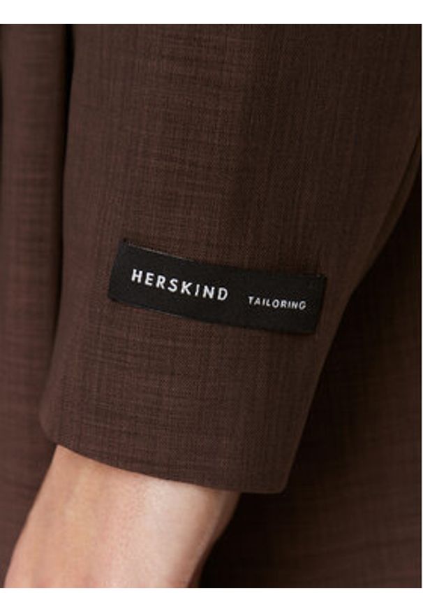 Herskind Marynarka Loreen 4911519 Brązowy Regular Fit. Kolor: brązowy. Materiał: syntetyk