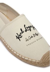 Karl Lagerfeld - KARL LAGERFELD Espadryle KL80110A Écru. Materiał: materiał #4
