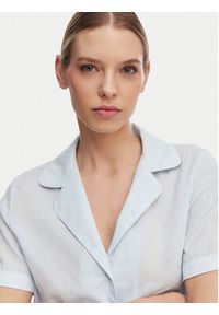 Guess Piżama O6GX00 WN011 Niebieski jasny Regular Fit. Kolor: niebieski. Materiał: bawełna #3