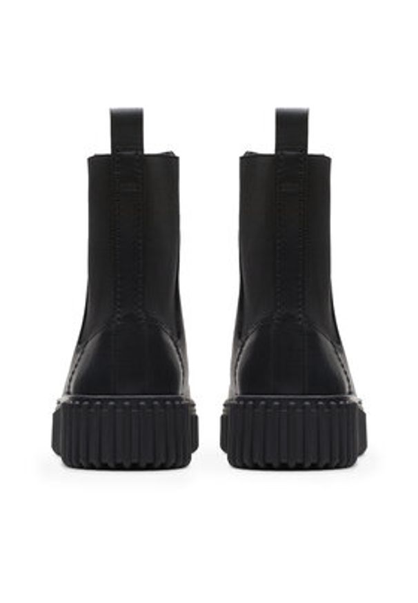 Clarks Sztyblety Torhill Maple 26173858 Czarny. Kolor: czarny. Materiał: skóra