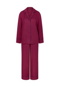 Triumph Piżama Amourette Jacquard 10225073 Bordowy Relaxed Fit. Kolor: czerwony. Materiał: wiskoza #3