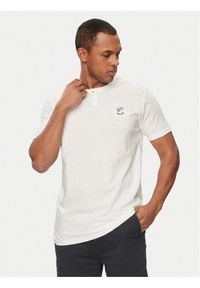 INDICODE T-Shirt Lunnin 41-040 Biały Regular Fit. Kolor: biały. Materiał: bawełna