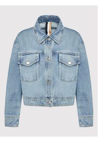 BOSS - Boss Kurtka jeansowa 50474222 Niebieski Regular Fit. Kolor: niebieski. Materiał: bawełna, jeans #6