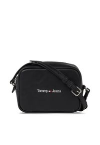 Tommy Jeans Torebka Camera Bag AW0AW15029 Czarny. Kolor: czarny. Materiał: skórzane