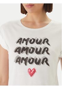 Morgan T-Shirt 261-DOUR Biały Regular Fit. Kolor: biały. Materiał: bawełna #4