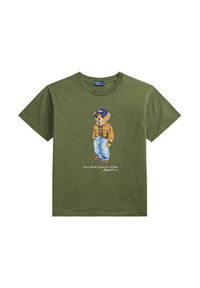 Polo Ralph Lauren T-Shirt 211B17806001 Zielony ciemny Regular Fit. Typ kołnierza: polo. Kolor: zielony. Materiał: bawełna #2