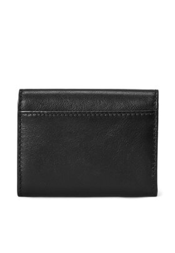 Polo Ralph Lauren Mały Portfel Damski 427886734001 Czarny. Kolor: czarny. Materiał: skóra