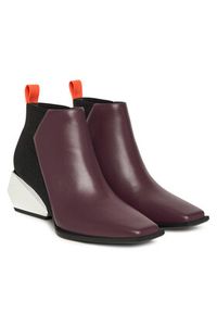 United Nude Botki Ricky Mid 1095092316 Bordowy. Kolor: czerwony. Materiał: skóra #4