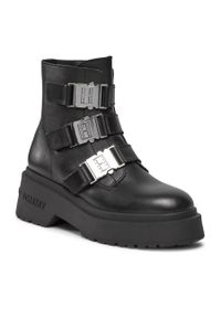 Botki Tommy Jeans Tjw Chunky Boot Hardware EN0EN02443 Black BDS. Kolor: czarny